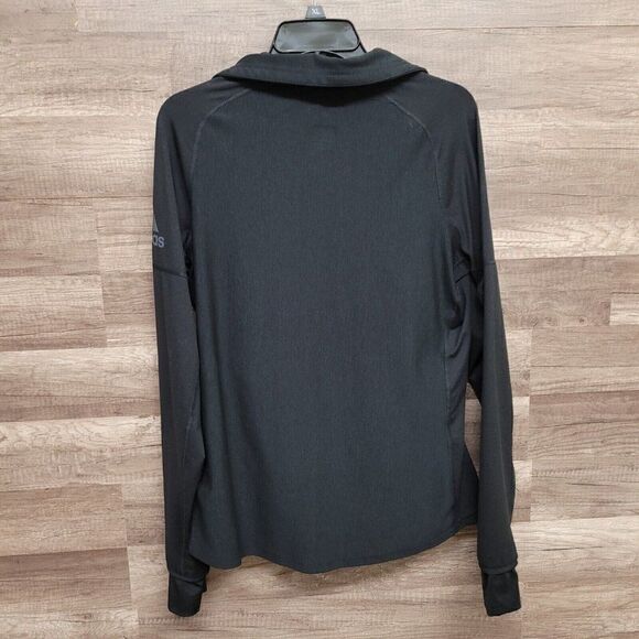 Adidas Climalite Jacket Black Performer Baseline 1/4 Zip Active Womens L - Picture 6 of 13
